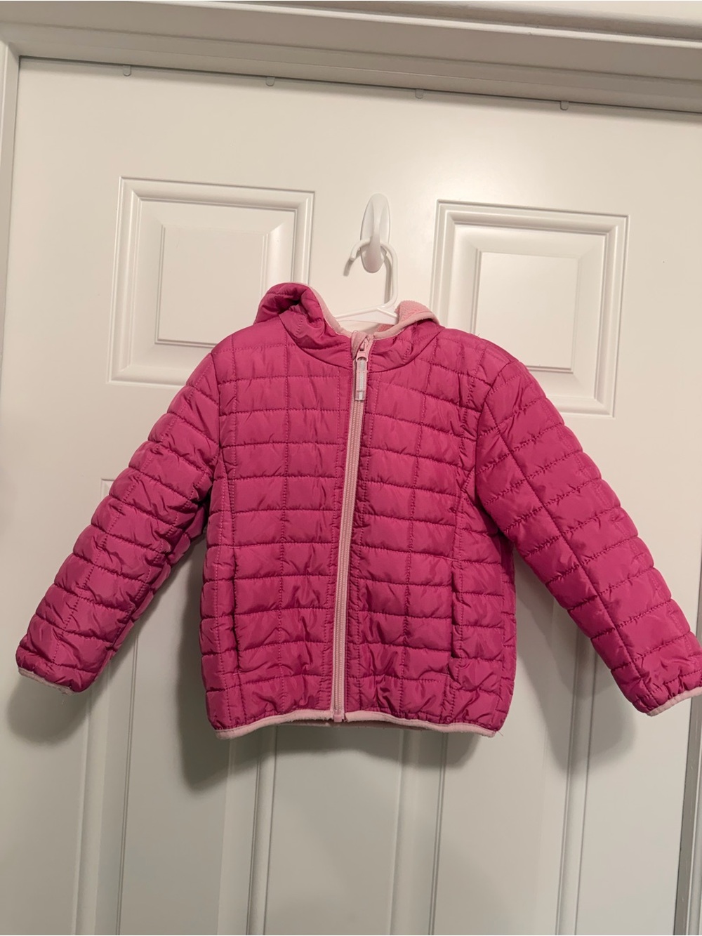 Cat & Jack Pink Quilted Hooded Jacket
